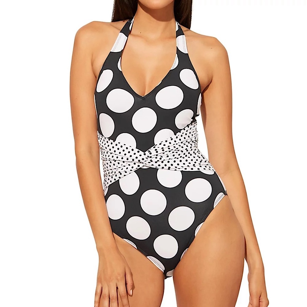Bleu Rod Beattie Let’s Get Dotty Plunge Mio One Piece